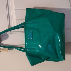 kate spade Teal Patent Leather Tote